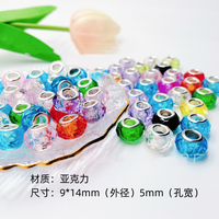 Perles rondes facettées en acrylique/plastique/lucite Acre de 20 mm pour la fabrication de bracelets, la décoration de bijoux, la correspondance des couleurs