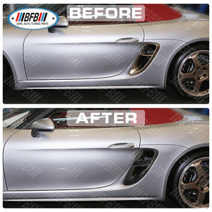 Piezas del cuerpo del guardabarros de la rejilla de ventilación lateral de fibra de carbono Real para <span class=keywords><strong>Porsche</strong></span> <span class=keywords><strong>718</strong></span> Spyder <span class=keywords><strong>Boxster</strong></span> <span class=keywords><strong>GTS</strong></span> 2016-2022 - Product Image 6
