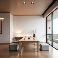 Grande Villa Modulaire Préfabriquée Moderne et Minimaliste, Construction en Acier Léger, Chambre et Salle de Bain, Marque KT, Garantie 5 Ans