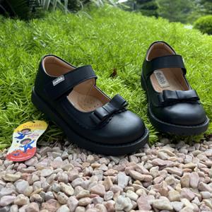 Crabkids Trẻ Em Màu Đen Trường Giày Cho Ăn Mặc Đơn Giản Cổ Điển Bán Hành Động Trẻ Em Thoáng Khí Trường Màu Đen Giày - Product Image 2