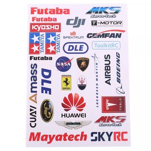 Mayatech <b>Rc</b> Airplane Stickers Colorful Decals For Drones And Model Aircraft Plastic Material Unisex 14 Years Up - Product Image 5
