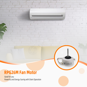 RPG26M 실내 금속 팬 모터 YKFG-26-4-5 AC220-240V 50Hz 0.28A 1230RPM 26W CCW 에어컨 공기 처리기 가정용 - Product Image 6