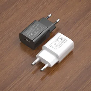 Venta directa de fábrica adaptador de corriente 5v2a cargador de pared USB enchufe de la UE 5V 2A con certificación CE ROHS para lámpara LED teléfonos Android