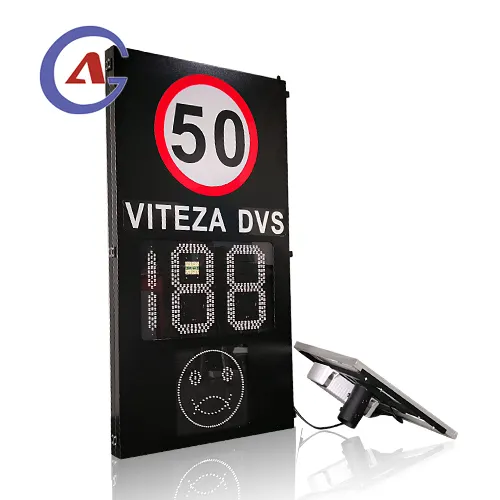 Safety Variable Dynamic Radar Speed Limited Sign Indikator Tanda Driver Tanda Lalu Lintas dengan Wajah Senyum