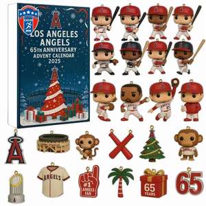 Équipe de Noël Boîte Aveugle Rugby Baseball Thème Pendentif Acrylique Écologique 24 <span class=keywords><strong>Calendrier</strong></span> Compte à Rebours - Product Image 1