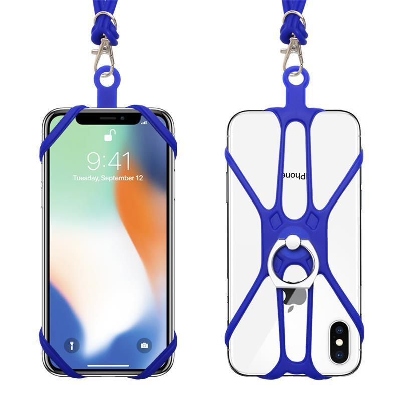 Multi-coloured Trendy Mobile Phone Lanyard Neck Strap Nylon Round Rope Cell Phone Lanyards Water Bottle Lanyard Image 5