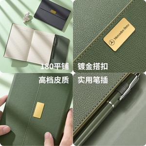 Bloc-notes A5 en cuir Hjd avec reliure cousue, pour le bureau, portable, papier vierge - Product Image 2