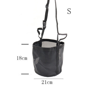 Sac à foin pour chevaux en nylon avec <span class=keywords><strong>sangle</strong></span> de cou réglable en maille pour une alimentation lente des chevaux, du bétail, des moutons et de la paille - Product Image 2