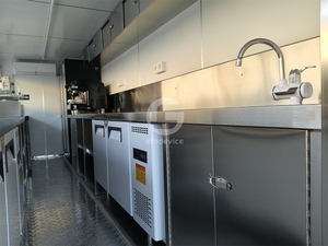 Restaurant de conteneurs préfabriqués à faible coût Café-bar en acier préfabriqué Cuisine d'expédition pour villas Maisons de conteneurs - Product Image 5