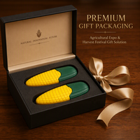 Flash Drive USB 2.0 Bentuk Jagung Logo Kustom Plastik 8GB-64GB Garansi 3 Tahun Baru untuk Hadiah Promosi Pertanian