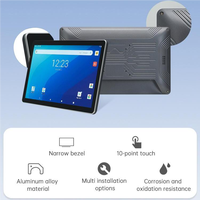 Nuevo PC con Pantalla Táctil Médica de 10.1/13.3 Pulgadas para Montaje en Pared, Windows/Linux, DVI, USB, Serial, Kiosco de Autoservicio, Consulta de Información Hospitalaria