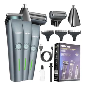 Cv NK-822 Professionele Elektrische Draadloze Mannen Multifunctionele 3in1 Perfecte Scheer/Haircutse/Neus Baard Neus Tondeuse Set