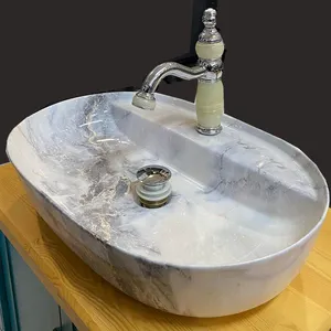 Lavatório de mesa Moder bano, conjunto de ouro, pia, pia, bancada, unidade de porcelana sanitária de banheiro de qualidade