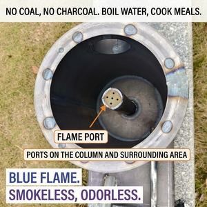 便携式废油野营炉高热钢制燃烧器防风户外烹饪野餐炉 - Product Image 4