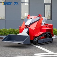 Chargeuse compacte sur chenilles YGZG avec traction fiable pour le déneigement hivernal, le service routier et l'entretien extérieur des propriétés