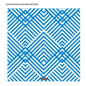 <span class=keywords><strong>Serviette</strong></span> de plage à rayures bleues 2021 compressée 200x200 taille Rpet serviettes de plage en <span class=keywords><strong>microfibre</strong></span> gaufrée Double impression - Product Image 2