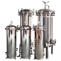 Boîtier de filtre à cartouche en acier inoxydable SS304 316 de marque STK pour moteur de machine, système de traitement de l'eau, pompe, réservoir sous pression