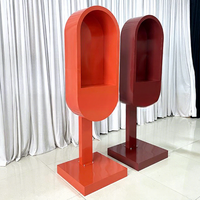 Cabina Telefónica de Hierro de Estilo Moderno Directo de Fábrica, Decoración para Bodas y Fiestas