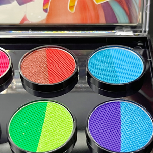 Palette de peinture multifonctionnelle 20 couleurs phosphorescentes Palette de maquillage Halloween Glow Paint Eye Shadow for Face - Product Image 4