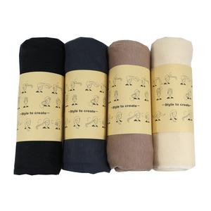 ผ้าโพกหัวแฟชั่นสีสันสดใสสำหรับผู้หญิงผ้าโพกหัวระบายอากาศได้ยาวสีทึบออกแบบแบรนด์ได้ตามต้องการ - Product Image 3