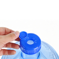 Bouteille d'eau vide réutilisable en PC bleu de qualité alimentaire, 3 et 5 gallons, avec poignée