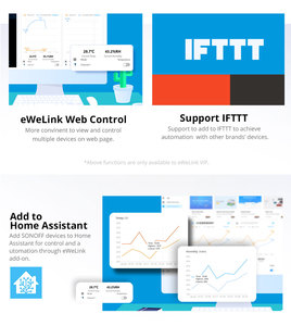 SONOFF-interruptor inteligente de 16A y 20A con <span class=keywords><strong>WiFi</strong></span>, automatización de hogar inteligente con Monitor de temperatura y humedad para Asistente de Google y Alexa - Product Image 6
