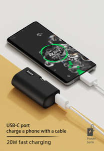 <span class=keywords><strong>Power</strong></span> Bank Portatile Impermeabile PD20W 5000 mAh con Display LED, USB-C e Porta Rotante a 180° per Uso Esterno - Product Image 6