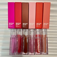 Gloss et brillant à lèvres liquide végétalien minéral waterproof, effet repulpant, cosmétiques pour les lèvres, vente en gros
