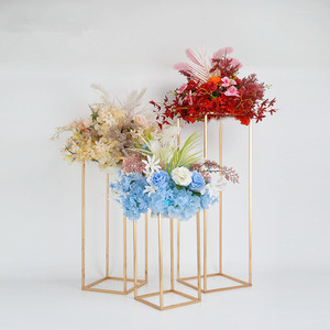 Support de Fleurs en Métal Doré Haut de Gamme, Décoration de Table Moderne pour Fête et Mariage, Centre de Table de Mariage - Product Image 2