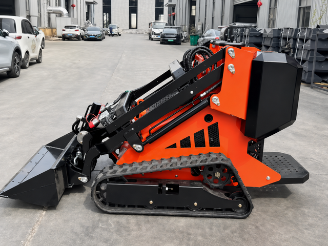 Multifunction Compact Electric Skid Steer Loader Mini Track Loader Engine Pump Forestry Mulcher Mower Bucket Auger Attachments