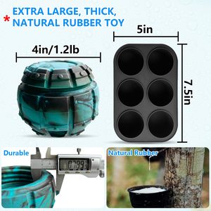 Üretici Toptan Klasik Lüks Dönen Köpek Topu İnteraktif Yavaş Besleyici Dondurulabilir Doldurulabilir Silikon Çevre Dostu Köpek Oyuncağı - Product Image 2