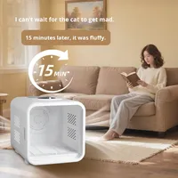 Séchoir automatique intelligent et silencieux pour chiens et chats avec protection contre la surchauffe, écologique, 220V, boîte de séchage pour animaux de compagnie avec contrôle de la température pour cage