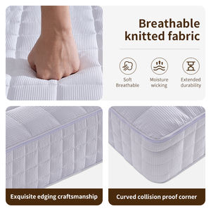 Ailif King Queen Size Eco-Friendly Pocket Spring <b>Mattress</b> Cotton <b>Fabric</b> Hypo-Allergenic Breathable Durable Environmentally - Product Image 2