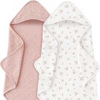 Ensemble de serviettes de bain carrées pour bébé en coton avec capuche, double couche, serviette de bain