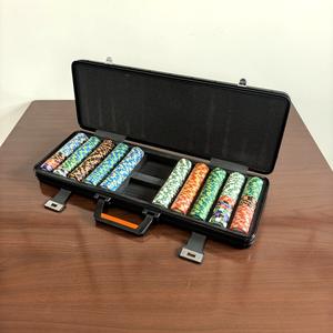 Juego de <span class=keywords><strong>500</strong></span> <span class=keywords><strong>Fichas</strong></span> de Póker de Arcilla con Maletín de Aluminio en Varios Colores Personalizados - Product Image 2