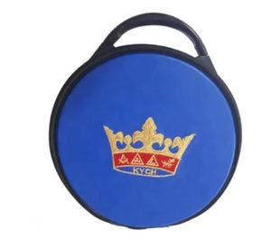 Freemason Masonic Apron Leather Hard <b>Briefcase</b> / Masonic Hat Cap Crown case Blue - Product Image 3