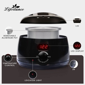 Lifestace Custom Hot Wax Pot CE ROHS Approved Electric Wax <b>Warmer</b> for Face Body Hands Hair Removal JP Plug for Home Waxing Kit - Product Image 2
