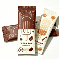 Sachet en papier kraft biodégradable thermosoudé résistant à l'humidité pour emballage de bâtonnets glacés et de friandises congelées