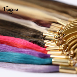 गर्म बेच 100 मानव रेमी बाल सैलून बालों का रंग टैग अंगूठी बाल विस्तार रंग चार्ट - Product Image 5