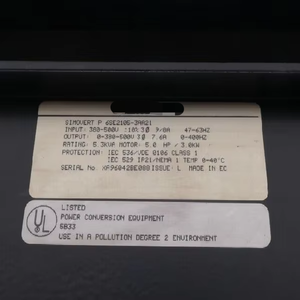 1 Stuk Gloednieuwe Originele <span class=keywords><strong>P</strong></span> 6se2105-3aa21 Frequentie 6se2 105-3aa21 El Plc Industriële Automatisering - Product Image 2