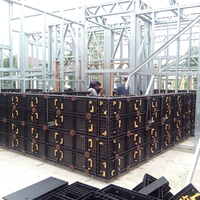 Panneau de coffrage plat en plastique, installation facile, pour la construction de coffrages en béton