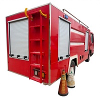 Truk Pemadam Kebakaran JMC Rescue Bekas 4x2 Diesel Tangki Air Kecil Kapasitas 2000L Tinggi Kerja 15m Emisi EURO 5 Dijual
