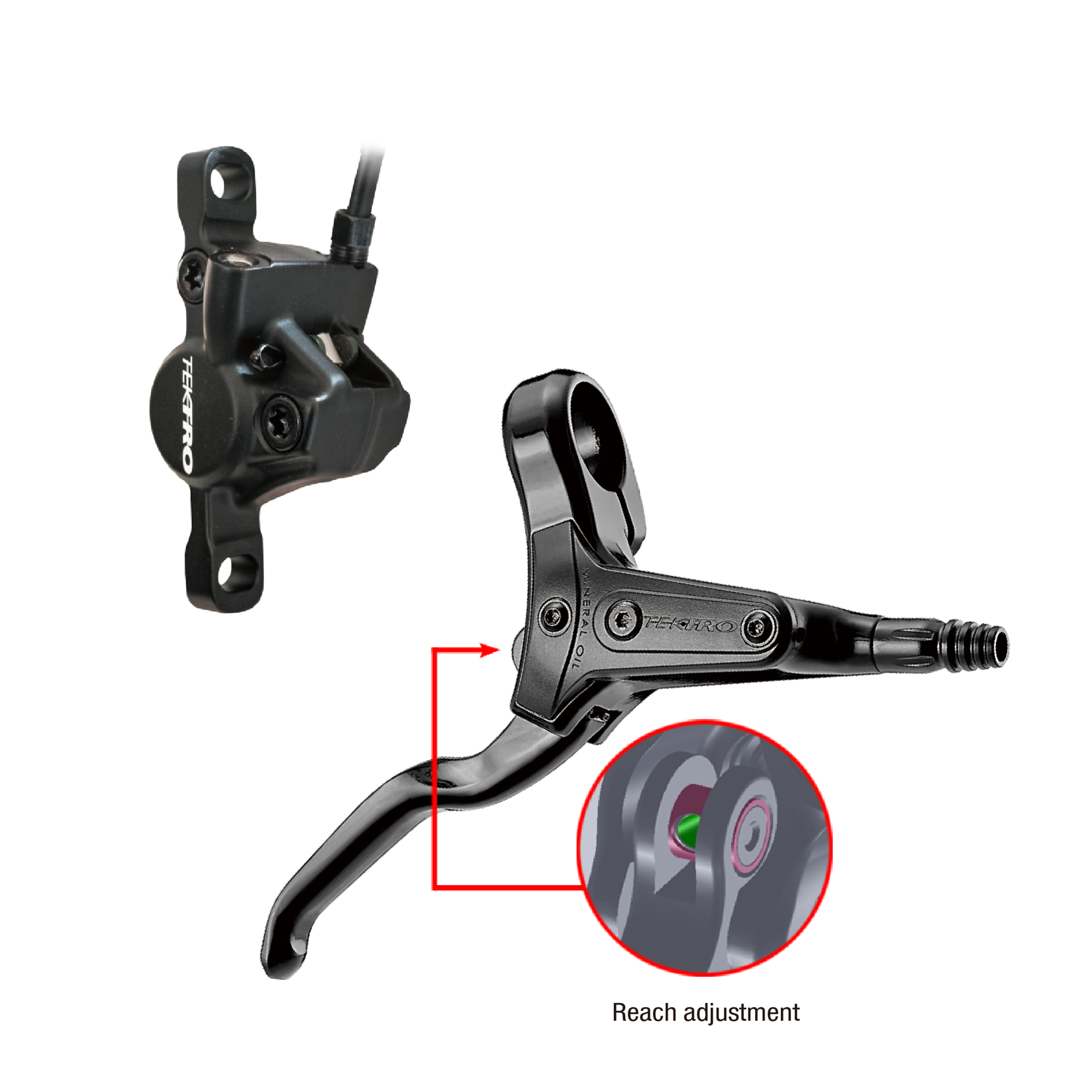 TEKTRO HD-M275油圧ディスクブレーキローターなし1輪用160mm