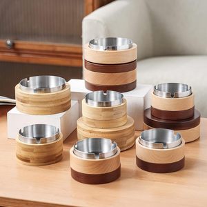Posacenere Antivento in Acciaio Inox con Logo Personalizzato, Coperchio Sigillante Anti-Odore per Interni ed Esterni, Casa, Bar, Ristorante, Promozionale - Product Image 1