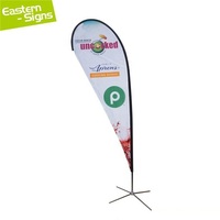 Drapeau publicitaire extérieur personnalisé en forme de goutte d'eau, drapeaux plume de plage, drapeaux promotionnels, drapeaux de salon professionnel pour événements, expositions et marchés