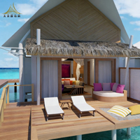 Vente flash - Maldives - Nouvelle conception de maison préfabriquée sur l'eau - Tentes de glamping - Tente de luxe pour hôtel