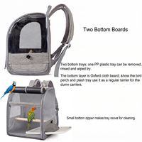 Sac à dos de transport pour oiseaux de grande capacité, pliable, pour perroquets, en tissu Oxford, pour animaux de compagnie, pour l'extérieur, toutes saisons