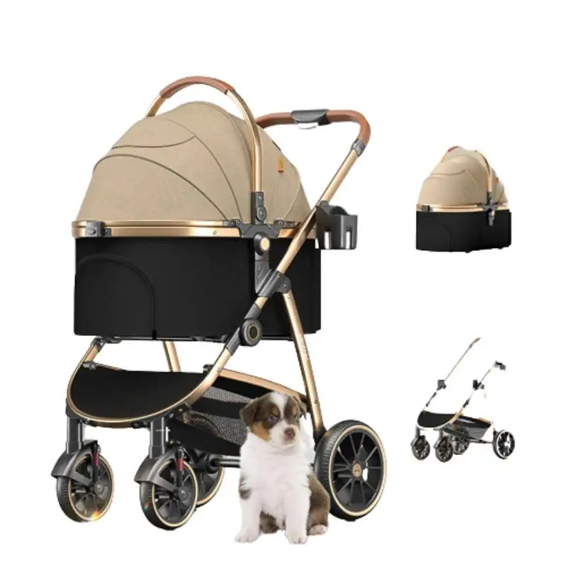 Bello kereta dorong hewan peliharaan, produk perjalanan & pembawa hewan peliharaan untuk anjing kucing Poussette Chien
