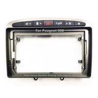 إطار لوحة القيادة من Mav Electronics لسيارات بيجو C4 206/208/2008/307/308/3008/408/508/5008/607، طقم لوحة القيادة البلاستيكية المخصصة للفيديو
