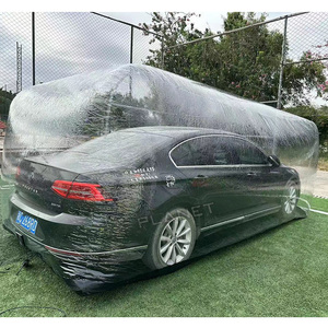 Tente d'exposition de voiture transparente extérieure anti-poussière abri gonflable de protection de stationnement de stockage de bâche de voiture - Product Image 3